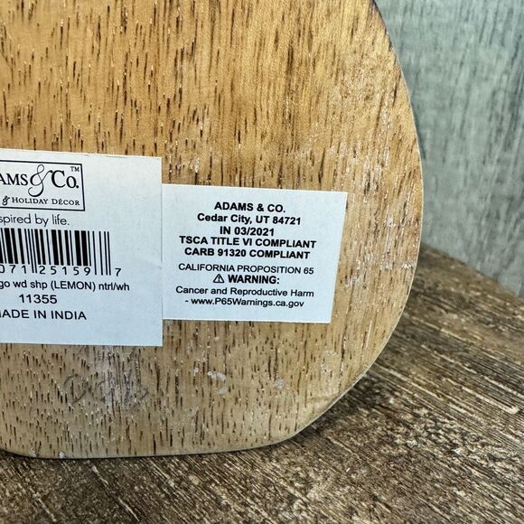 Rustic Wood Lemon Summer Home Decor FAST SHIP NEW - Picture 7 of 9